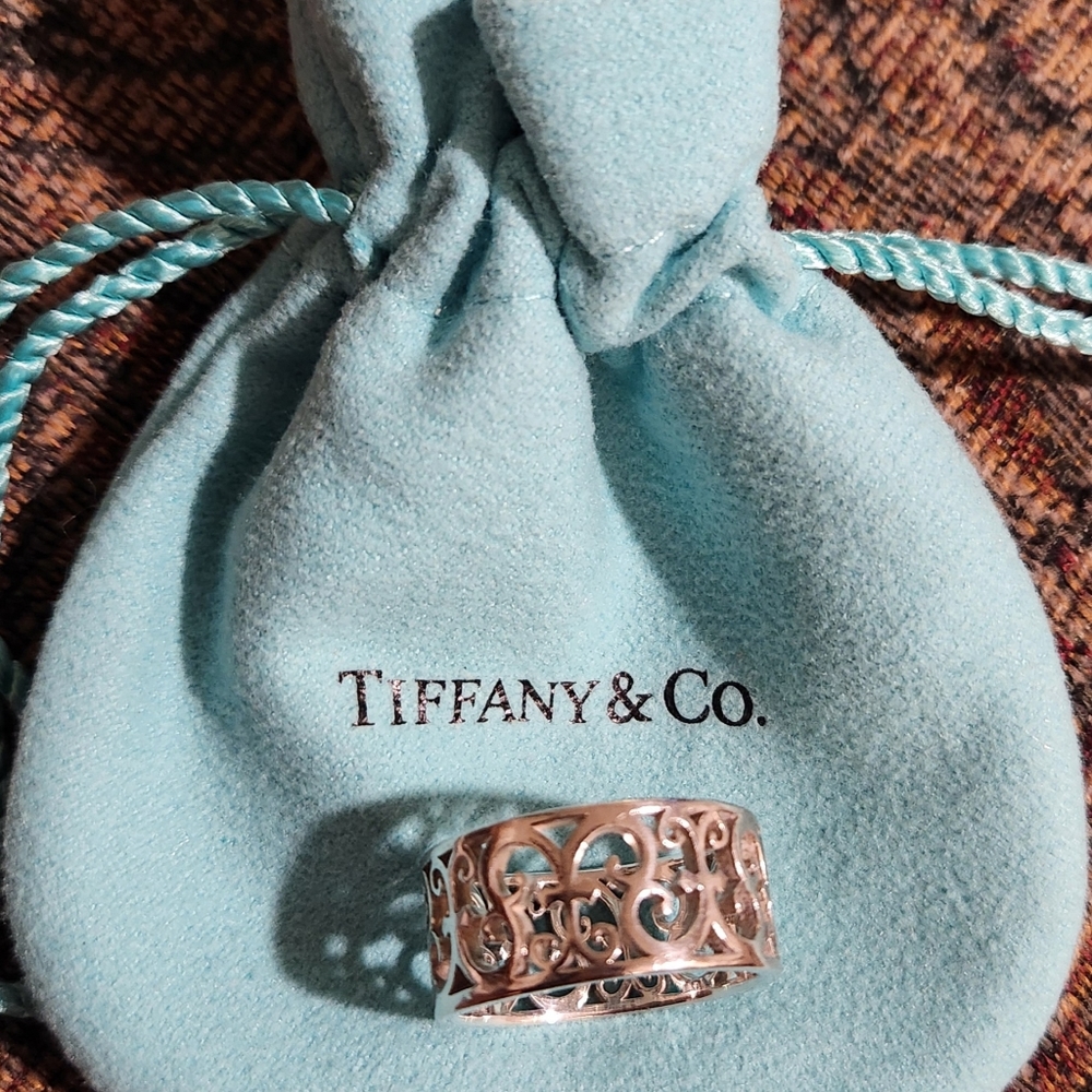 TIFFANY & CO. Rubedo Enchant Ring Sterling Silver .925 SIZE 7